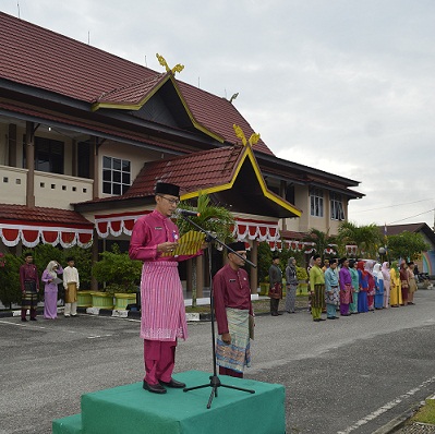 Apel Peringatan Hari Jadi Provinsi Riau ke-60 di Kecamatan Mandau