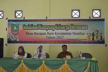 Sosialisasi Kampung KB Desa Harapan Baru Kecamatan Mandau